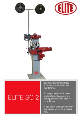 Band and circular saw blade automatic machine ELITE SC 2 leaflet